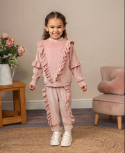 Load image into Gallery viewer, Caramelo kids glitter pink tracksuit