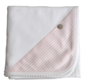 Baby Gi Pink Stripe Lightweight Blanket