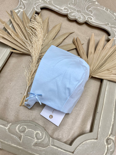 Pureté Baby Luxury White/Blue/Pink Bonnet