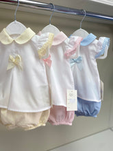 Load image into Gallery viewer, Star Collection Girls Blue Two Piece Bloomers Set