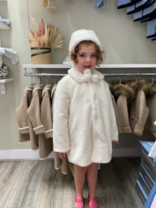 Marae cream teddy coat